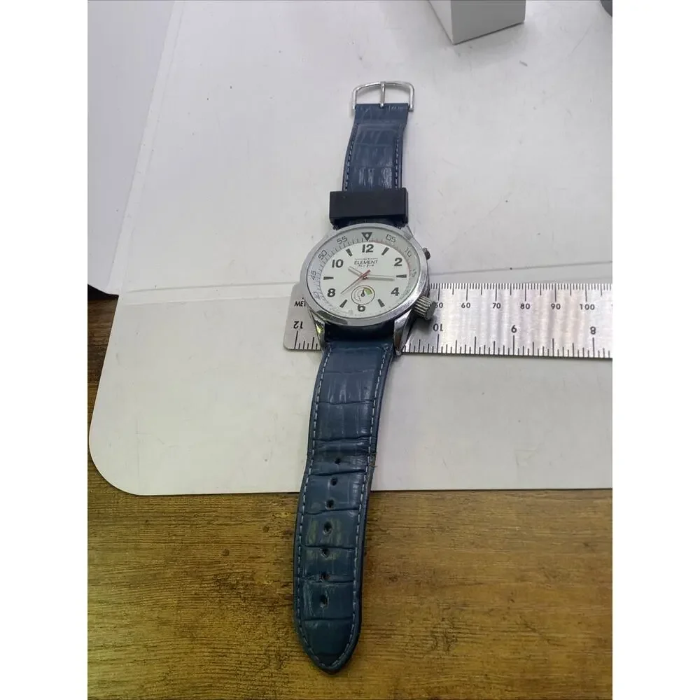 Element New York Mens Watch Works New Battery